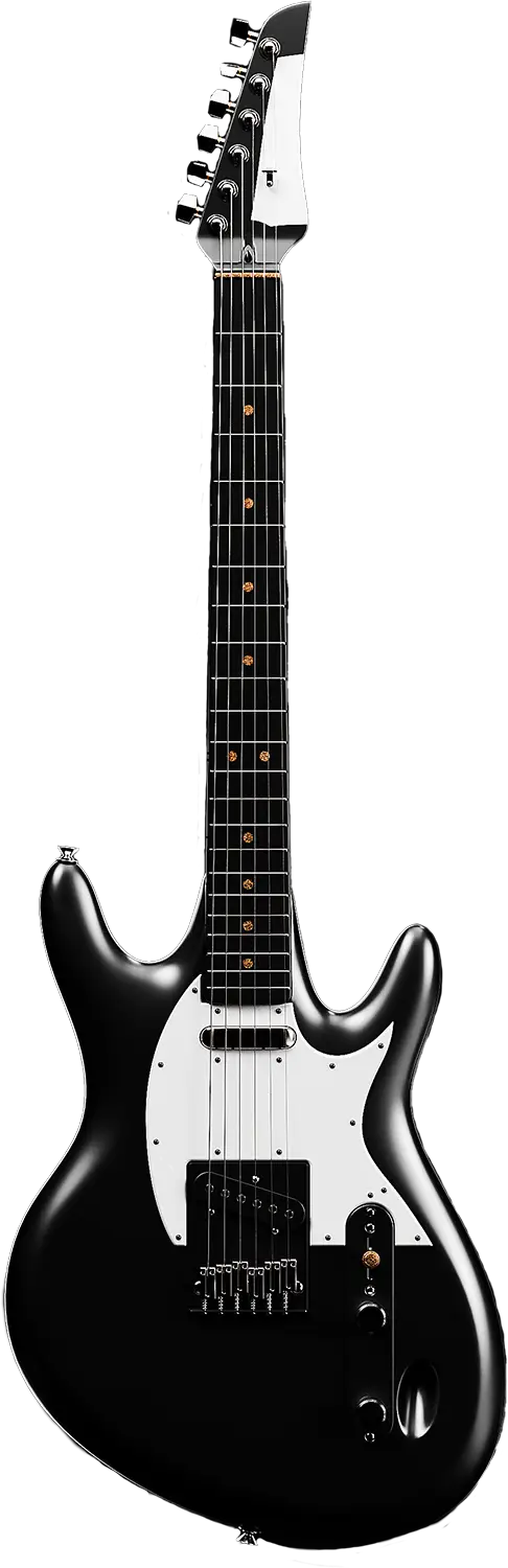 Photo of black modern guitar